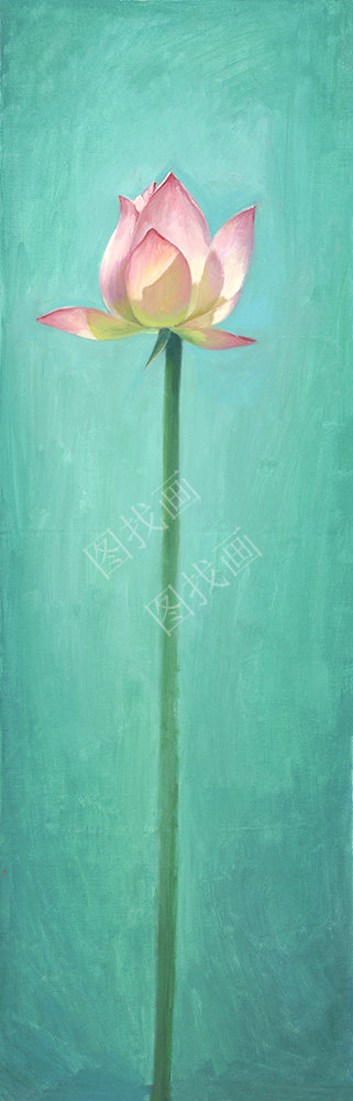 （6） 杨刚  《荷之生》  28x89cm